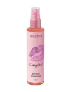SEXITIVE Spray cu feromoni pentru corp Crazy Girl Body Splash pentru femei note de zmeură lămâie Amalfi și miere albă 100 ml