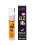 SEXITIVE Ulei de buze Kiss Me Hot Lip Oil pentru sex oral cu ardei iute efect de încălzire și furnicături aromă de mango 3 ml