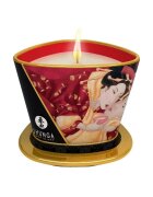 SHUNGA Lumânare pentru masaj Romance - Sparkling Strawberry Wine cu aromă de vin spumant cu căpșuni 170 ml