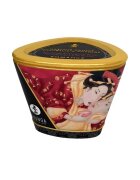 SHUNGA Lumânare pentru masaj Romance - Sparkling Strawberry Wine cu aromă de vin spumant cu căpșuni 170 ml