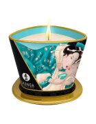 SHUNGA Lumânare pentru masaj Sensual - Island Blossoms cu uleiuri 100% naturale cu aromă de flori exotice 170 ml