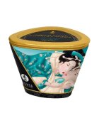 SHUNGA Lumânare pentru masaj Sensual - Island Blossoms cu uleiuri 100% naturale cu aromă de flori exotice 170 ml