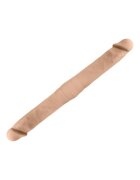 Silexd Dildo dublu SILEX-D Double Dong S Size pentru dublă penetrare reactiv la căldură lungime 38.5 cm culoarea pielii