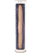 Silexd Dildo dublu SILEX-D Double Dong S Size pentru dublă penetrare reactiv la căldură lungime 38.5 cm culoarea pielii