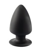 Silexd Plug anal SILEX-D S Plug Model 1 din silicon premium reactiv la căldură lungime 8.5 cm diametru 5.2 cm negru (mărime S)