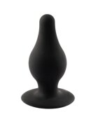 Silexd Plug anal SILEX-D S Plug Model 2 din silicon premium reactiv la căldură lungime 7.2 cm diametru 3.4 cm negru (mărime S)