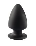 Silexd Plug anal SILEX-D XS Plug Model 1 din silicon premium reactiv la căldură lungime 8 cm diametru 4.5 cm negru (mărime XS)