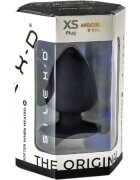 Silexd Plug anal SILEX-D XS Plug Model 1 din silicon premium reactiv la căldură lungime 8 cm diametru 4.5 cm negru (mărime XS)