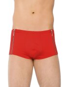 SoftLine Boxeri sexy Shorts 4500 din material elastic design cu fermoare în părți culoare roșu mărime XL