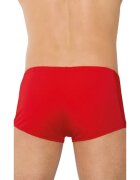 SoftLine Boxeri sexy Shorts 4515 lenjerie erotică pentru bărbați cu secțiune frontală din plasă culoare roșu mărime L