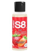 STIMUL8 S8 Lubrifiant - 4 in 1 pentru corp gel masaj lubrifiant capsuni 125 ml