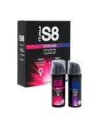 STIMUL8 S8 Set 2 geluri pentru cupluri S8 Together Spark + Delay pentru stimulare clitoridiană și întârzierea ejaculării 2 x 30 ml