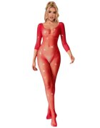 Subblime Lenjerie bodystocking - Crotchless model 952419 tip plasa rosu marime universala