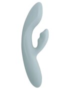 SVAKOM Vibrator rabbit CHIKA pentru clitoris și punctul G control prin aplicație cu funcție de încălzire 6 funcții de vibrație verde