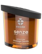 SWEDE Lumânare pentru masaj Senze Seduction cu aromă de cuișoare portocală și lavandă 50 ml (portocaliu)