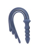 Taboom Plug anal cu bici - Whip & Plug din silicon albastru