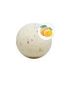 TALOKA Bombă de baie efervescentă Mango Bath Bomb pentru băi erotice în cuplu cu aromă de mango și petale de trandafir 150 g