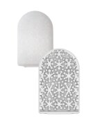 Tenga Masturbator de unică folosință Pocket Cold Spark cu efect ușor de răcire din TPE texturat pentru stimulare alb