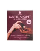 THE OH COLLECTIVE Ciocolată neagră afrodisiacă unisex Date Night Chocolates 4 cărți de joc incluse “Adevăr sau Provocare” cu căpșuni maca și cayenne 50 g (maro)