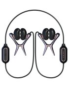 TINGON Cleme vibratoare pentru sfârcuri N1 cu aplicație 12 funcții de vibrație 5 viteze silențioase culoare negru