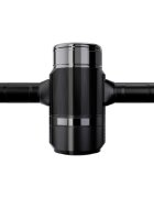 TINGON Masturbator inovator M1 control prin aplicație cu 3 funcții de rotație 3 viteze telescopice rezistent la apă negru