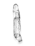 TOY JOY Manșon realist Get Real by lungime 19 cm din material moale TPE transparent