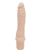 TOY JOY Vibrator Get Real - Classic Large Vibrator din silicon 7 funcții de vibrație rezistent la apă 24.9 cm culoarea pielii