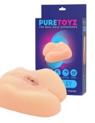 TOYZ4LOVERS Masturbator realist Pure Toys - Ada’s Play simulare vaginală și anală realistă din TPR culoarea pielii