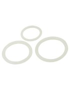 TOYZ4LOVERS Set 3 inele pentru penis Silicone Cock din silicon premium pentru erecții de durată culoare alb (00802830)