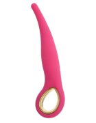 TOYZ4LOVERS Vibrator anal Handy Anal Slim Grip utilizare anală sau vaginală 10 funcții de vibrație 18 cm roz cu auriu