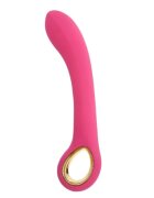 TOYZ4LOVERS Vibrator Handy Line Grip pentru stimularea punctului G 10 funcții de vibrație 18.8 cm roz cu auriu