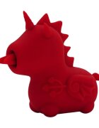 UNIHORN Stimulator clitoris Blaze Diablo în formă de unicorn cu coarne de diavol 10 funcții de vibrație 10 funcții de mișcare roșu