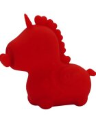 UNIHORN Stimulator clitoris Cupid’s Beau în formă de unicorn 10 funcții de vibrație 10 funcții de mișcare roșu