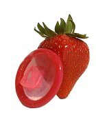 Unilatex Prezervative profesionale Red aroma de capsuni 54 mm 144 buc