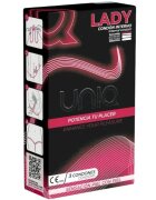 UNIQ Prezervative pentru femei - LADY negru cu rosu 3 buc