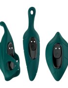URBAN SKY Vibrator clitoris Female Vibrator and Sleeves Set cu 3 huse detașabile 9 funcții de vibrație rezistent la apă negru cu verde
