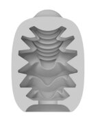 VIBEGGS Masturbator 2 în 1 Candy Curves efect autolubrifiant vibrator bullet inclus utilizat și ca stimulator clitoris gri