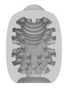 VIBEGGS Masturbator 2 în 1 Naughty Nubs efect autolubrifiant vibrator bullet inclus utilizat și ca stimulator clitoris gri