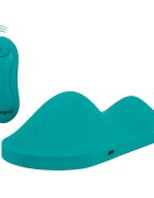 VIBEPAD Pernă vibratoare Intense cu telecomandă pentru stimulare clitoris vulvă și zonă anală 10 funcții de vibrație turcoaz