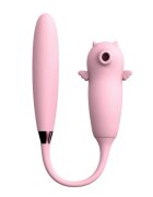 VIOLA Jucarie sexuala Dual Purpose 9 functii de stimulare cu aer 7 trepte de vibrare roz rezistent la apa