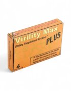 VIRILITY MAX Capsule PLUS pentru erecții puternice și de durată formulă naturală cu ginseng 4 bucăți