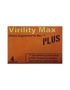 VIRILITY MAX Capsule PLUS pentru erecții puternice și de durată formulă naturală cu ginseng 4 bucăți