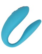 WE-VIBE Vibrator dublu WE VIBE Sync Go pentru stimularea clitorisului și punctului G control prin aplicație 9 funcții de vibrație turcoaz