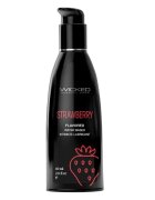 WICKED SENSUAL CARE Lubrifiant cu aromă WICKED Strawberry formulă inovatoare pe bază de apă efect de durată aromă de căpșuni 60 ml