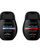 WICKED SENSUAL CARE Set 2 lubrifianți WICKED Sensation Kit formulă inovatoare pe bază de apă efecte de răcire și încălzire 2 x 45 ml