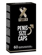 XPOWER Capsule premium naturale PenisSize Caps pentru erectii puternice si marirea penisului 60 buc