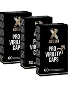 XPOWER Pachet bărbați: 3 cutii capsule Pro Virility pentru potență virilitate stimulare erecție și creștere testosteron 3 x 60 buc