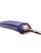XR Brands Stimulator The Tickler în formă de pană 3 viteze și 7 funcții de vibrație rezistent la apă culoare mov