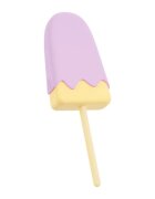 YOU2TOYS Vibrator Vibrating Popsicle în formă de înghețată 10 funcții de vibrație din silicon mov cu galben