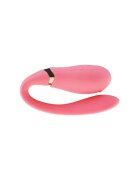 ZALO Aparat de masaj pentru cupluri FANFAN vibrator dublu cu control prin aplicație 8 funcții de vibrație culoare roz